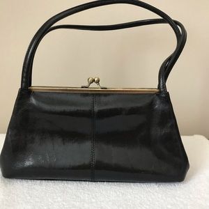 Black leather Hobo Purse